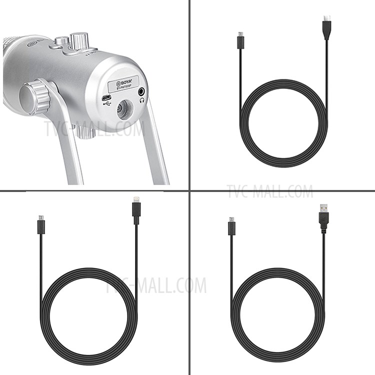 BOYA BY-PM700PS USB Microphone Stereo Condenser PC Mic for Vocals Windows Mac Computer PC Recording-6