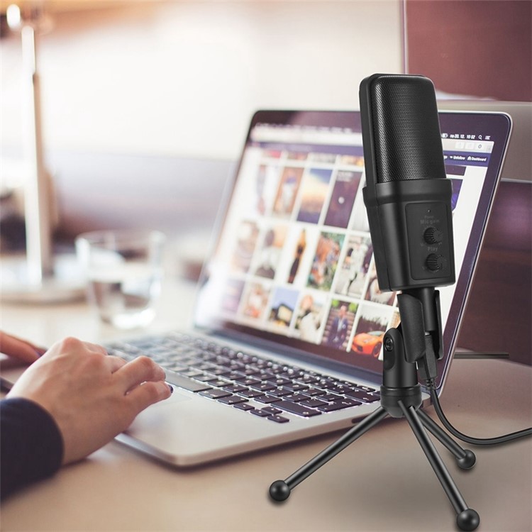 SF-970 USB Computer Handheld Microphone Online Game Condenser Microphone with Tripod-9