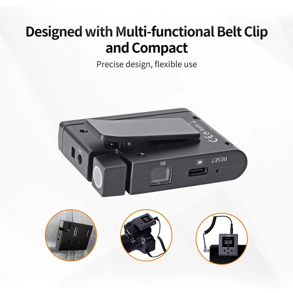 COMICA-boomx-u U1 UHF Wireless Microphone with Transmitter and Receiver 48 Channel 120m Transmission Range-6