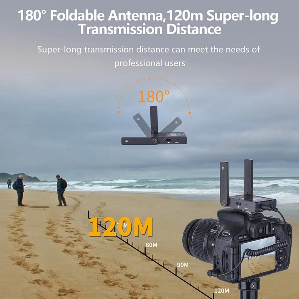 COMICA-boomx-u U1 UHF Wireless Microphone with Transmitter and Receiver 48 Channel 120m Transmission Range-7