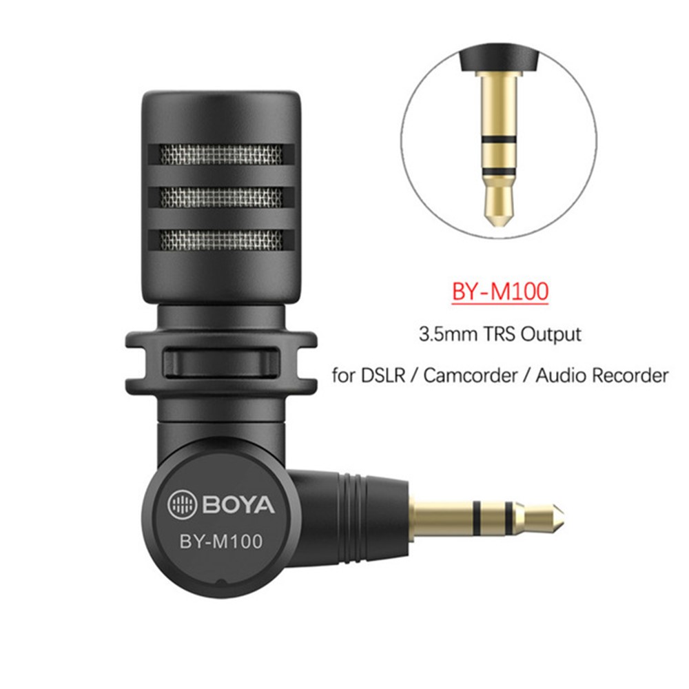 BOYA BY-M100 3.5MM TRS Output Mini Microphone-2