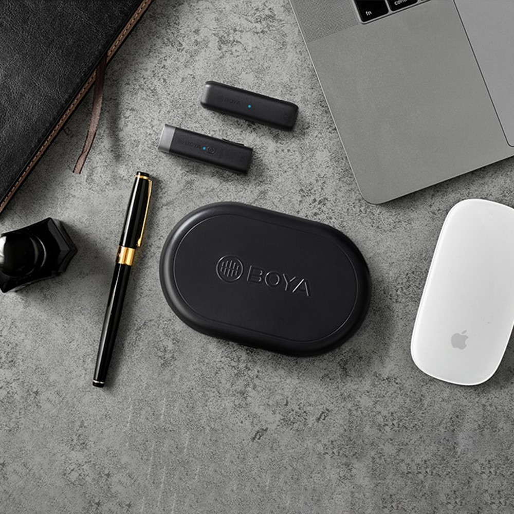 BOYA BY-WM3U 2.4GHz Mini Clip-on Wireless Microphone Interview Microphone-18