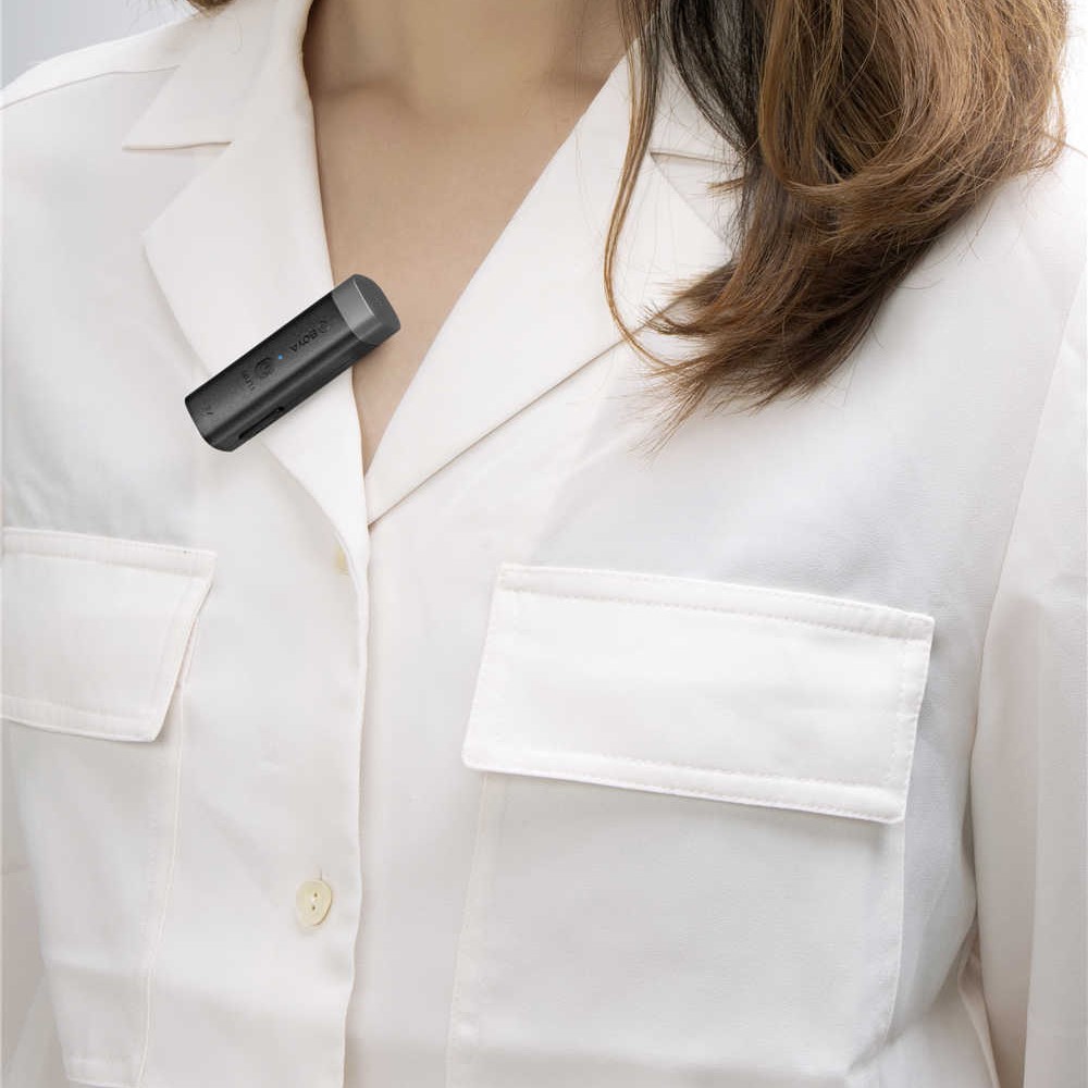 BOYA BY-WM3U 2.4GHz Mini Clip-on Wireless Microphone Interview Microphone-3