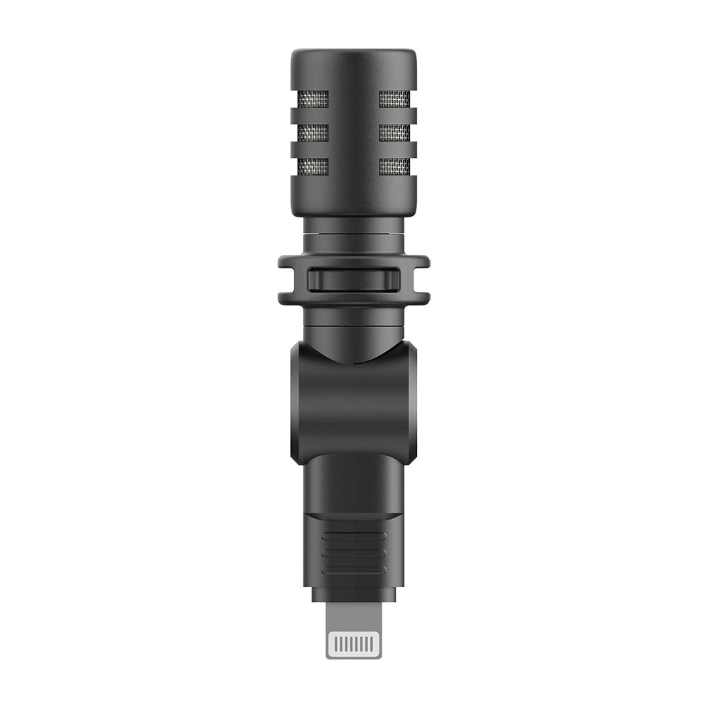 BOYA BY-M100D Plug-in Miniature Microphone MFI Certificated Lightning Connector for iPhone iPad Smartphone-3