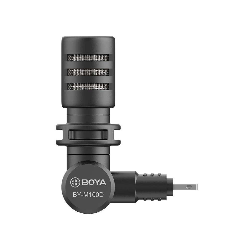 BOYA BY-M100D Plug-in Miniature Microphone MFI Certificated Lightning Connector for iPhone iPad Smartphone-4