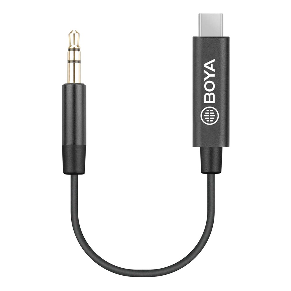 BOYA BY-K2 3.5mm Male to USB-C Male Cable Adapter for 3.5mm Microphone-1