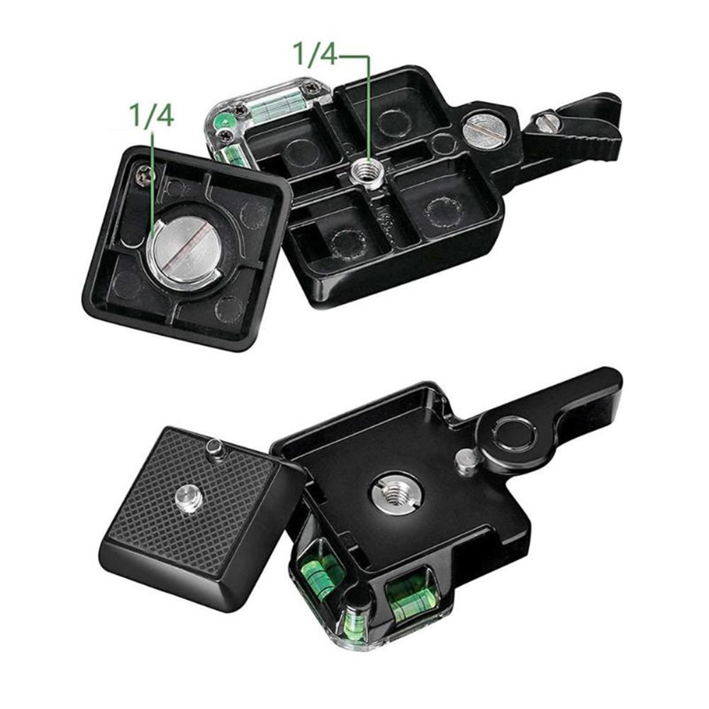Quick Release Plate Platform Mount Base Camcorder Tripod Monopod Ball Head for DSLR Camera QR40 1/4 Screw-10