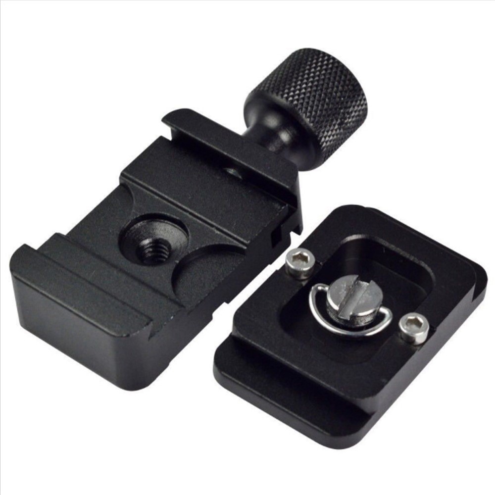 Camera Quick Release Plate 1/4 Mount Clamp Adapter Stabilizer Tripod Bracket Aluminium Alloy Holder-1