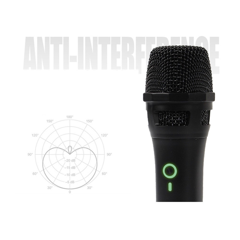 UHF Wireless Handheld Microphone with Receiver Karaoke Mic for Conference Speech Loudspeaker-4