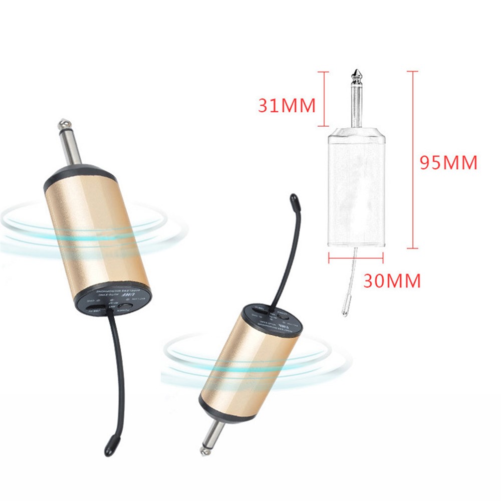 UHF Wireless Handheld Microphone with Receiver Karaoke Mic for Conference Speech Loudspeaker-5