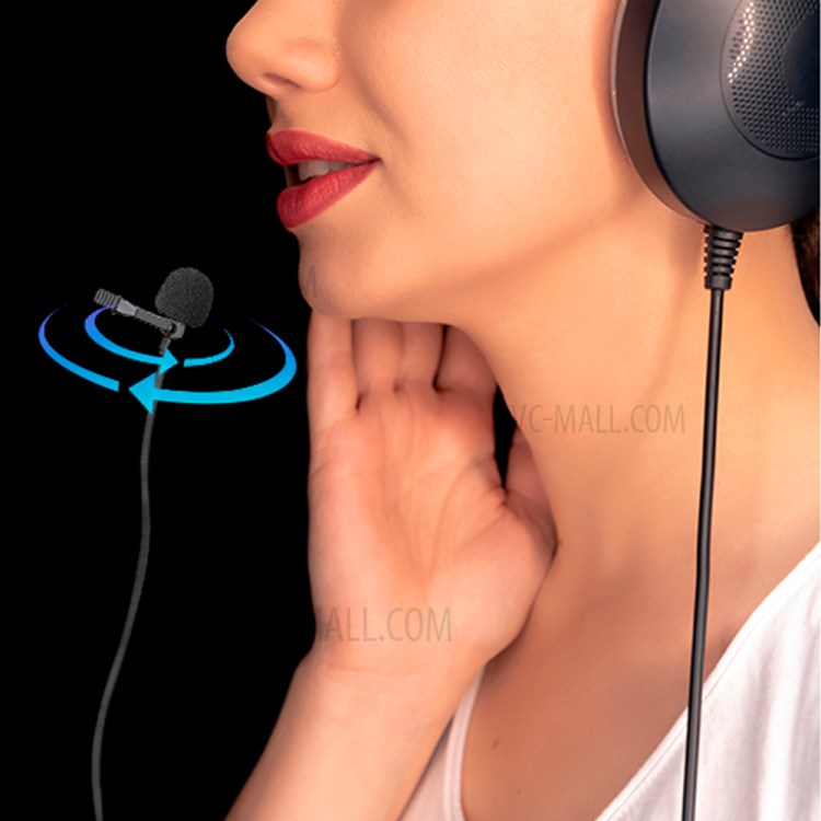 BOYA 3.5mm Lavalier Microphone 6m Clip-on Collar Condenser Hands-free Lapel Mic for Smartphone DSLR Camera-6