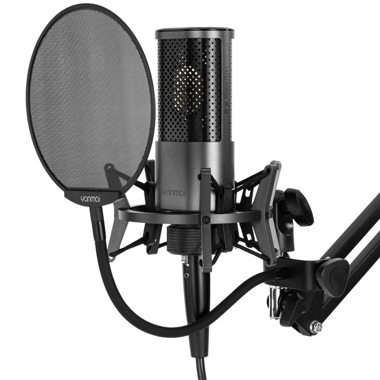 Yanmai X2 Kondensatormikrofonkit Cardioid -mikrofon -stoßhalterung+schaumstoffkappe+kabel Für Die PC -studio -aufnahme-2