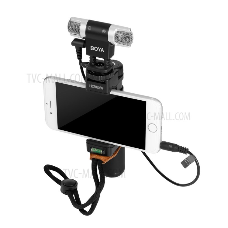 BOYA BY-MM3 Dual Head Stereo Recording Condenser Microphone for Smartphone DSLR Camera DV Live Streaming Video-5