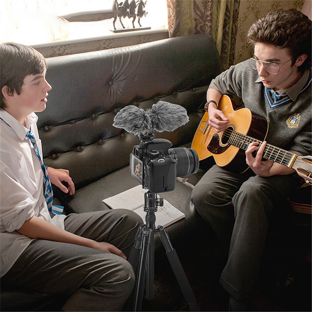 7RYMS MinBo M2 Two-way Universal Video Microphone External Mic with Shock Mount-12