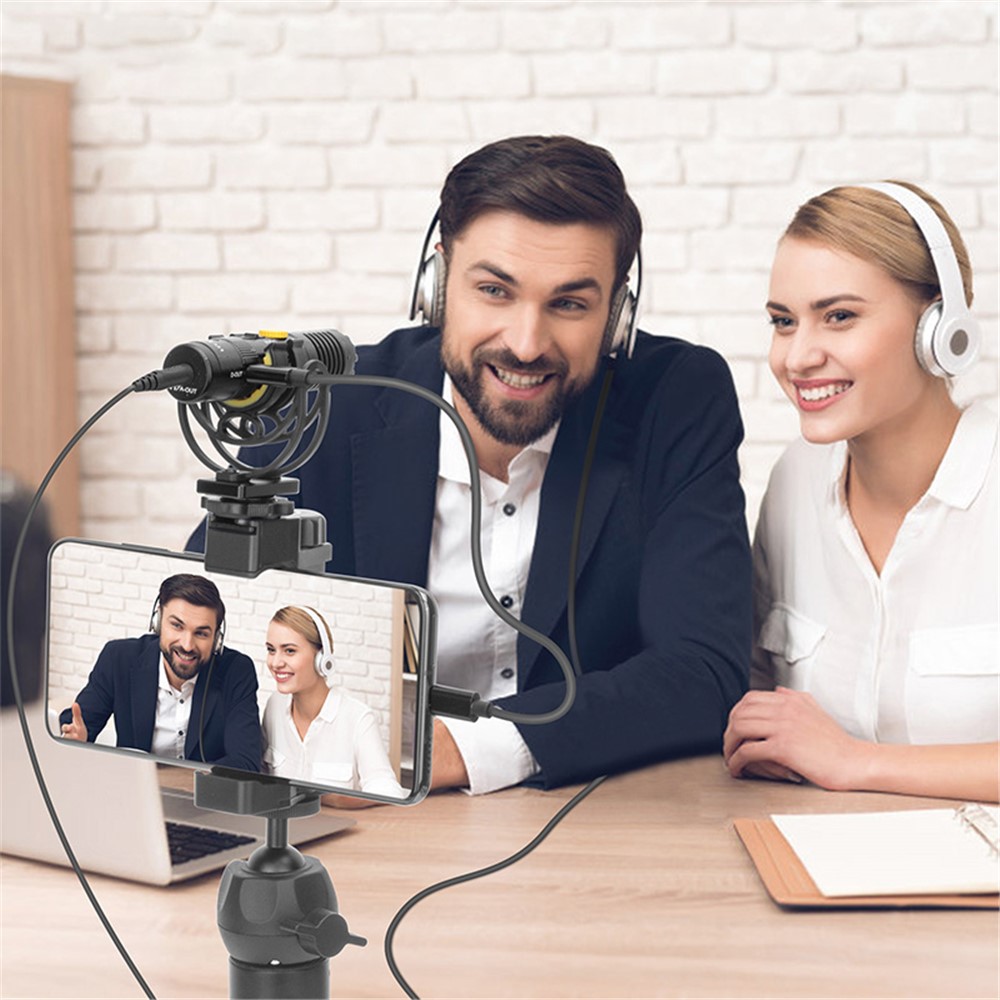 7RYMS MinBo M1 Dual Mode Universal External Video Microphone with Shock Mount-13