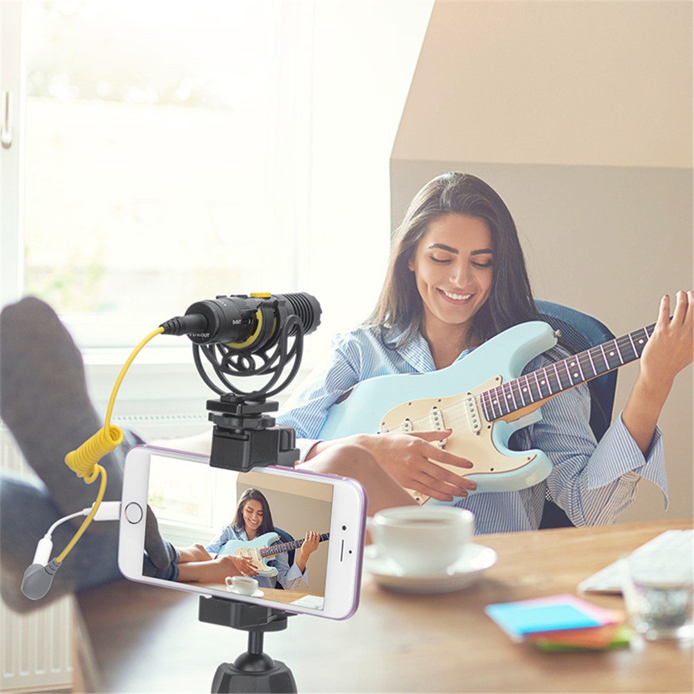 7RYMS MinBo M1 Dual Mode Universal External Video Microphone with Shock Mount-14