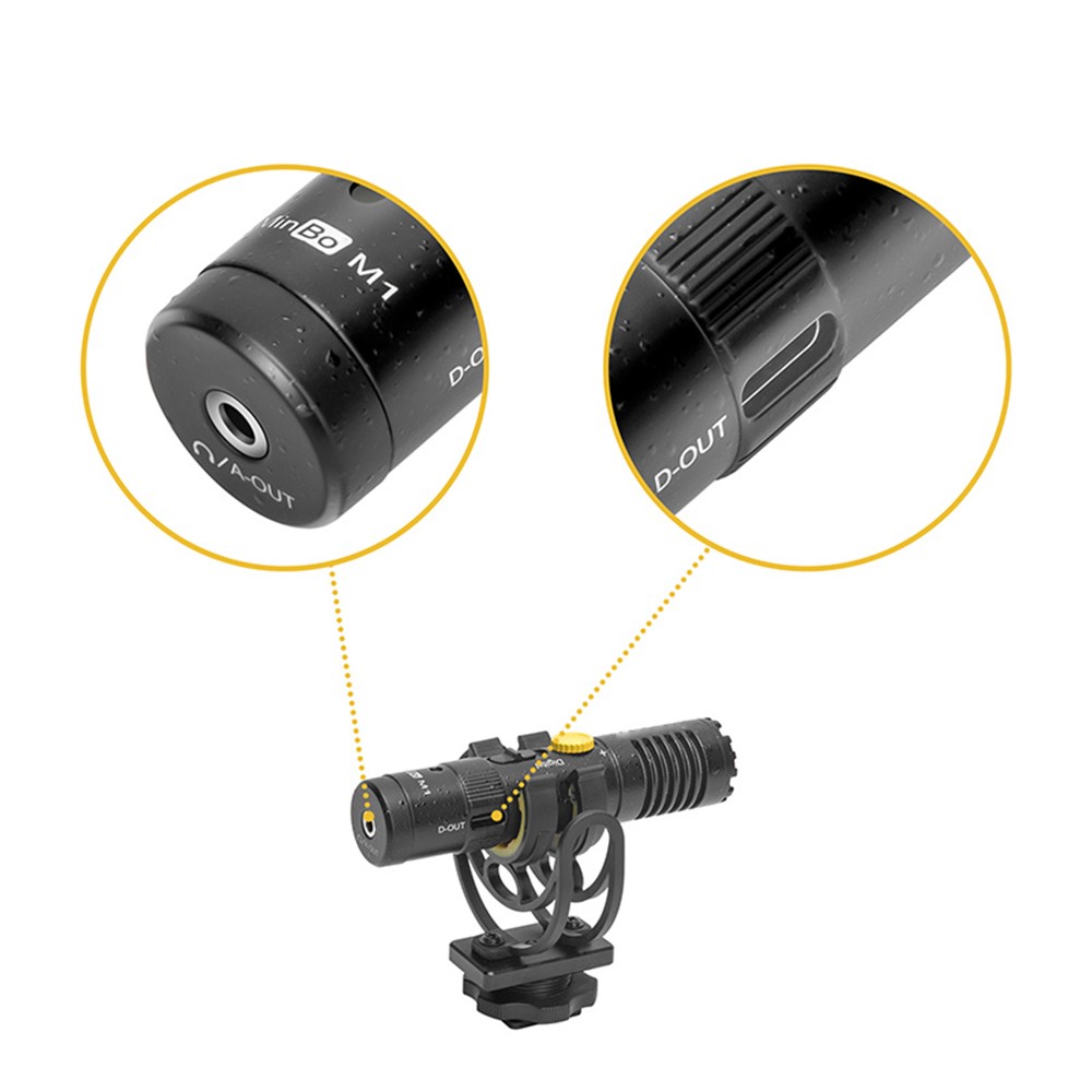 7RYMS MinBo M1 Dual Mode Universal External Video Microphone with Shock Mount-4
