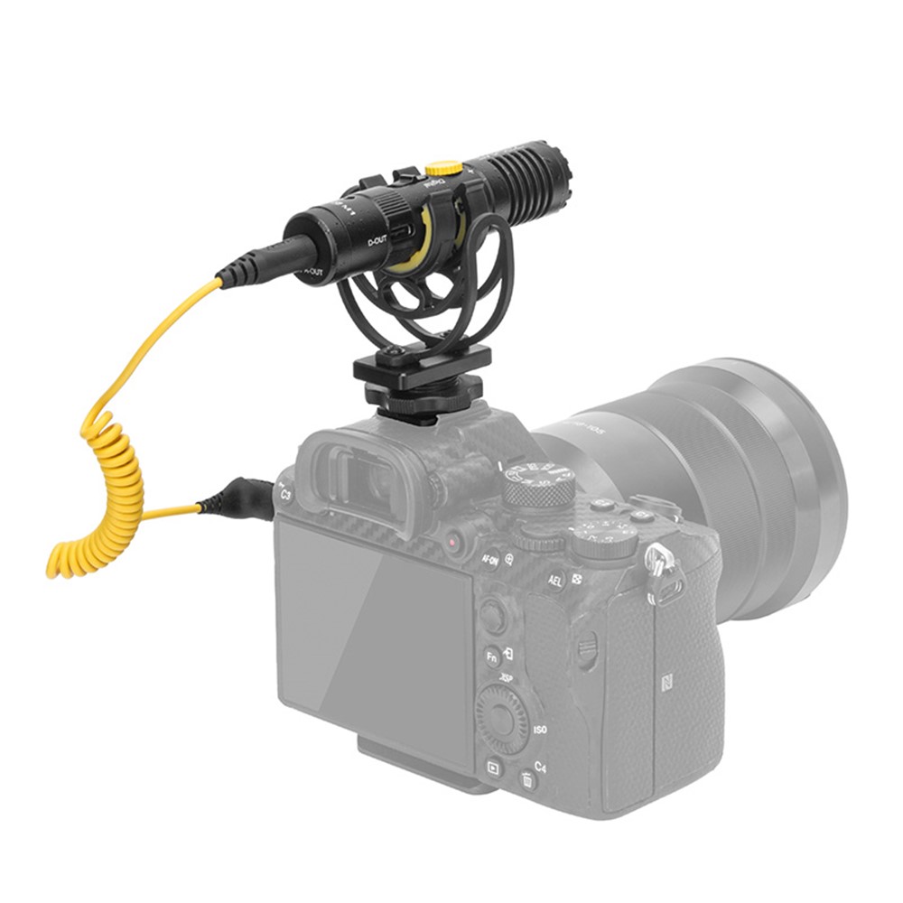 7RYMS MinBo M1 Dual Mode Universal External Video Microphone with Shock Mount-8