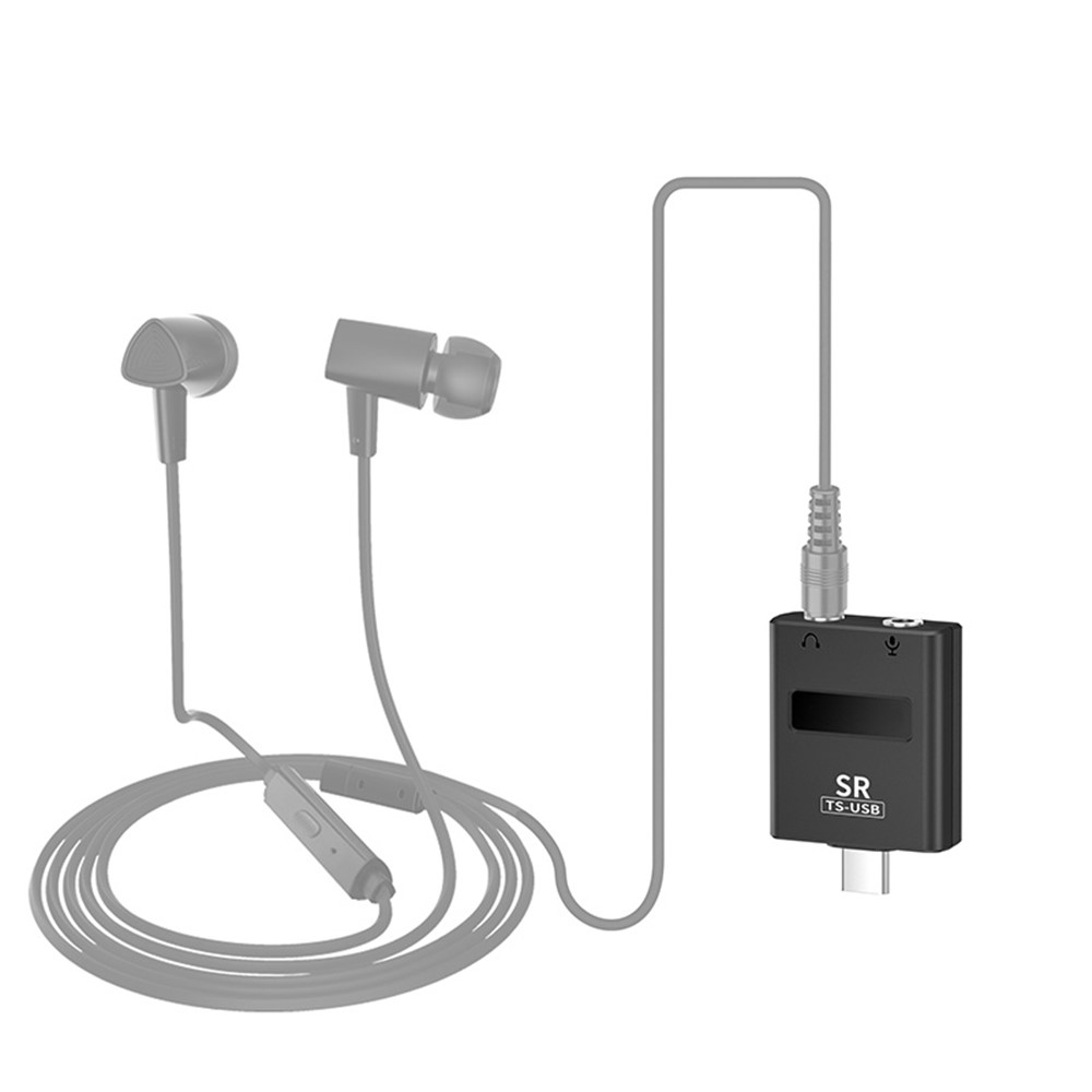7RYMS SR TS-USB Audio Adapter External Sound Card Type-C Plug with 3.5mm Ports for Smartphone Laptop Vlog Live Streaming-7