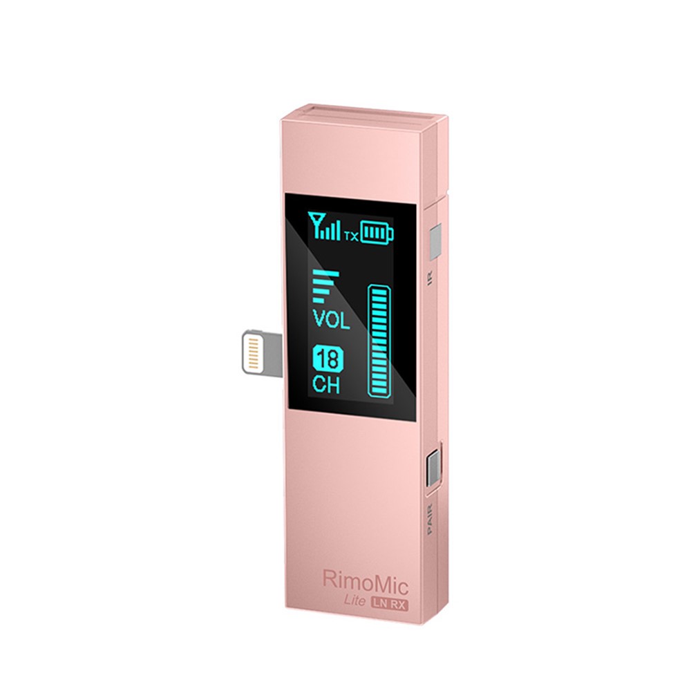 7RYMS RimoMic Lite LN Mini Wireless Microphone Portable Rechargeable Mic for Video/Live-stream - Pink-3