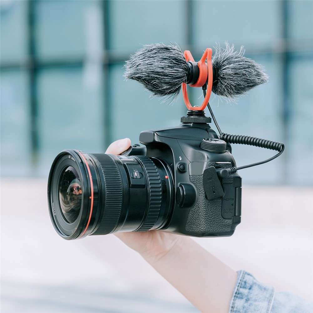 YELANGU MIC11 Portable Recording Microphone Professional Anti-Noise Microphone with External Single/Two-Way Recording Switch-2