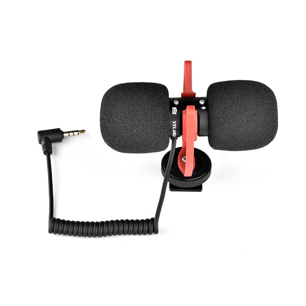 YELANGU MIC11 Portable Recording Microphone Professional Anti-Noise Microphone with External Single/Two-Way Recording Switch-9