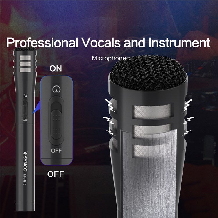 SYNCO Mic-E10 Vocal Microphone Audio System Condenser Microphone for Live Streaming Music Studio Voice Recording-2