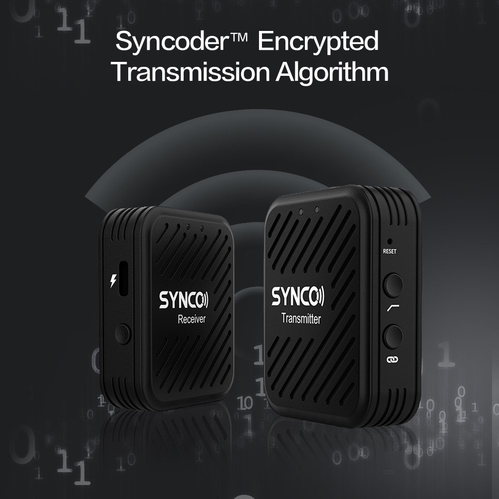 SYNCO G1A1 Wireless Lavalier Microphone Lightweight Portable Mini Microphone with Indicator Light for Video Recording/Live-streaming-3