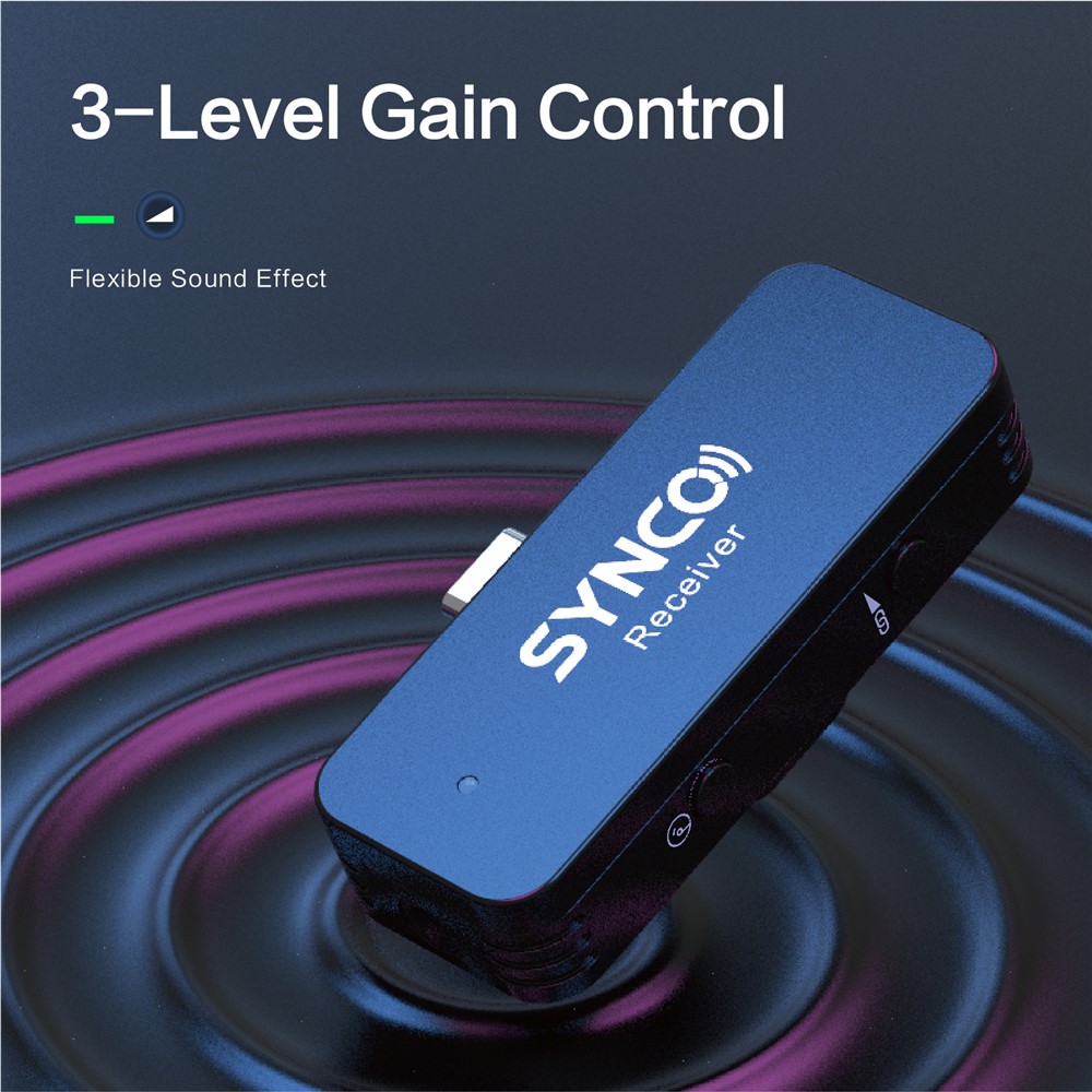SYNCO G1T Portable 2.4G Wireless Microphone Lightweight Mini Type-C Connector Lavalier Microphone for Video Recording/Live-streaming-10