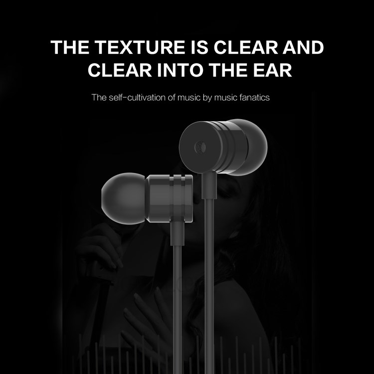 LETANG K7 3.5mm Wired Control Earphone In-ear Stereo Bass Earpiece Headset with MIC for Xiaomi Samsung Huawei - Black-7