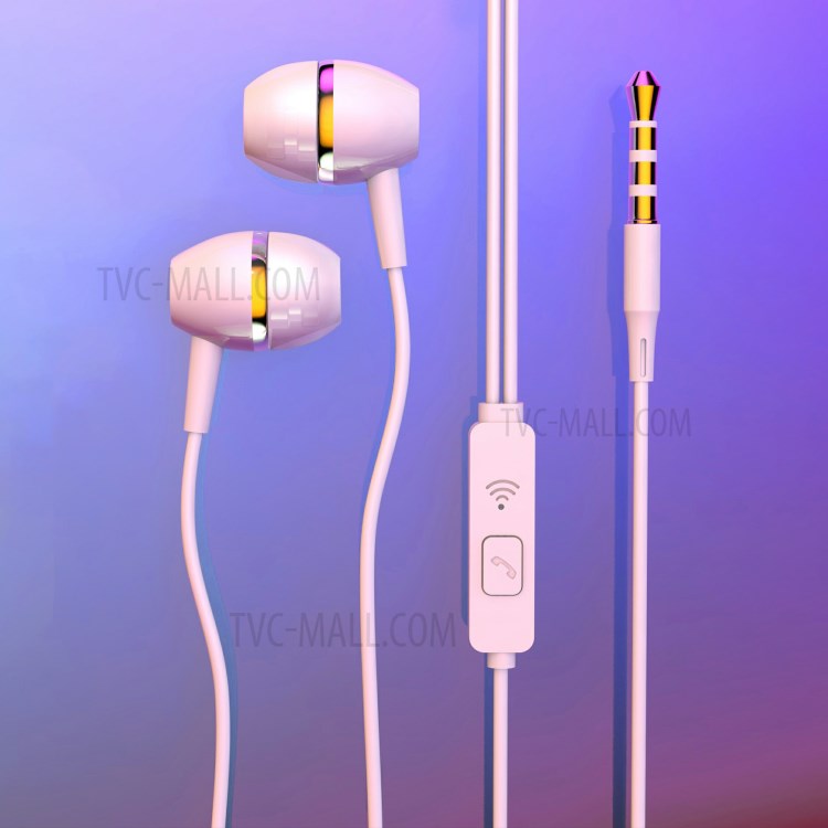 LETANG K17 3.5mm Jack Wired Earphone Clear Sound In-ear Phone Tablet Headset with Mic-1