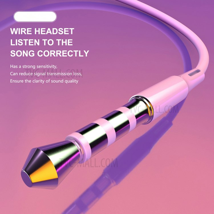 LETANG K17 3.5mm Jack Wired Earphone Clear Sound In-ear Phone Tablet Headset with Mic-7