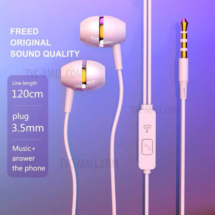 LETANG K17 3.5mm Jack Wired Earphone Clear Sound In-ear Phone Tablet Headset with Mic-8