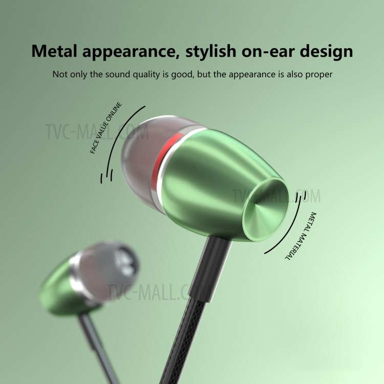 LETANG LT-EJ-23 K21 3.5mm Wired In-Ear Earphone Metal HIFI Earpiece Stereo Bass Headphone-4