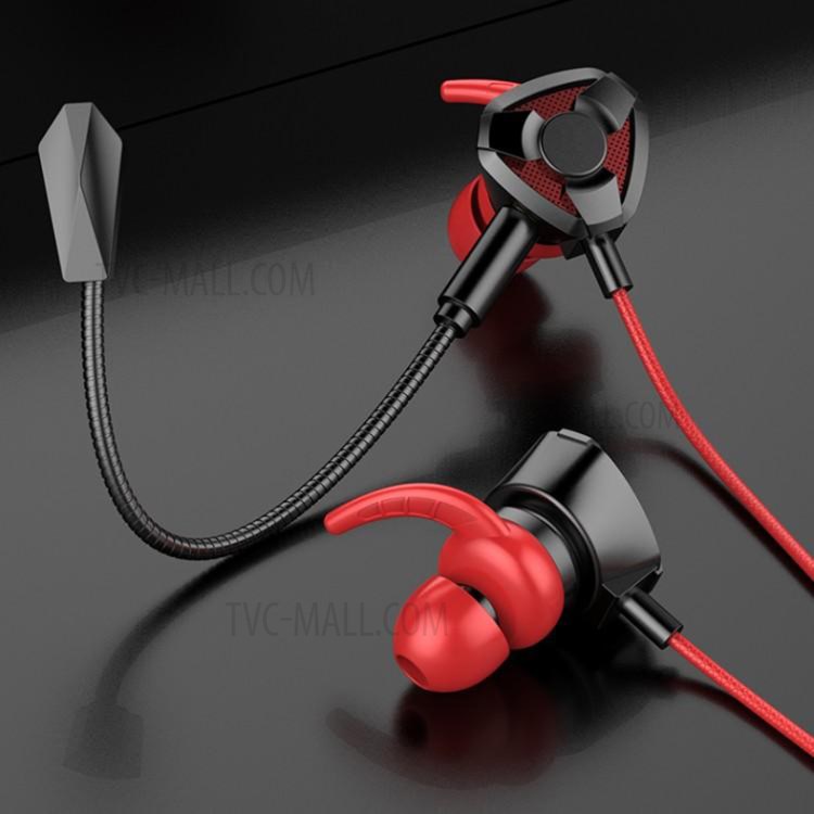 G9 Wired Gaming Headset Noise Cancelling Earphone In-Ear Headphone with Mic for Nintendo Switch/Samsung Galaxy/iPhone6 6s 5 - Red-6