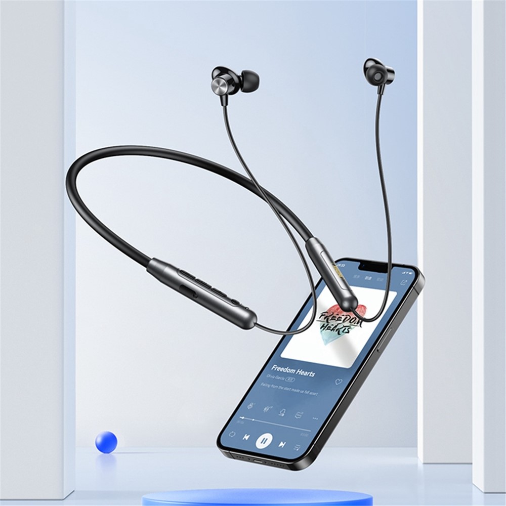 REMAX S110 Wireless Bluetooth 5.2 Headphone Stereo Bass Sport Running Magnetic Neckband Ear Earphone-7