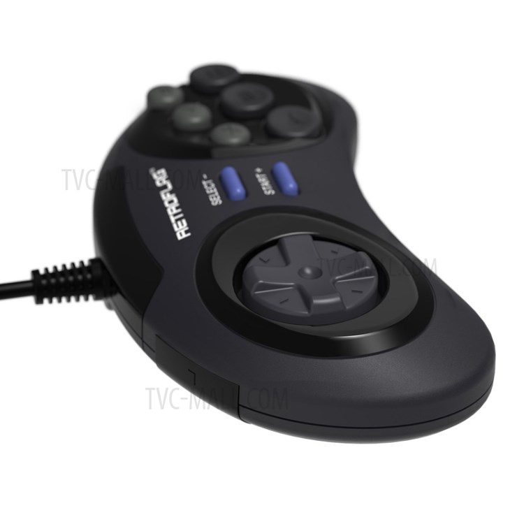 Retroflag USB Gamepad Classique Contrôleur MD Filaire Pour Windows / Mac OS / Framboise Pi / Commutateur De Console De Jeu Vidéo-3