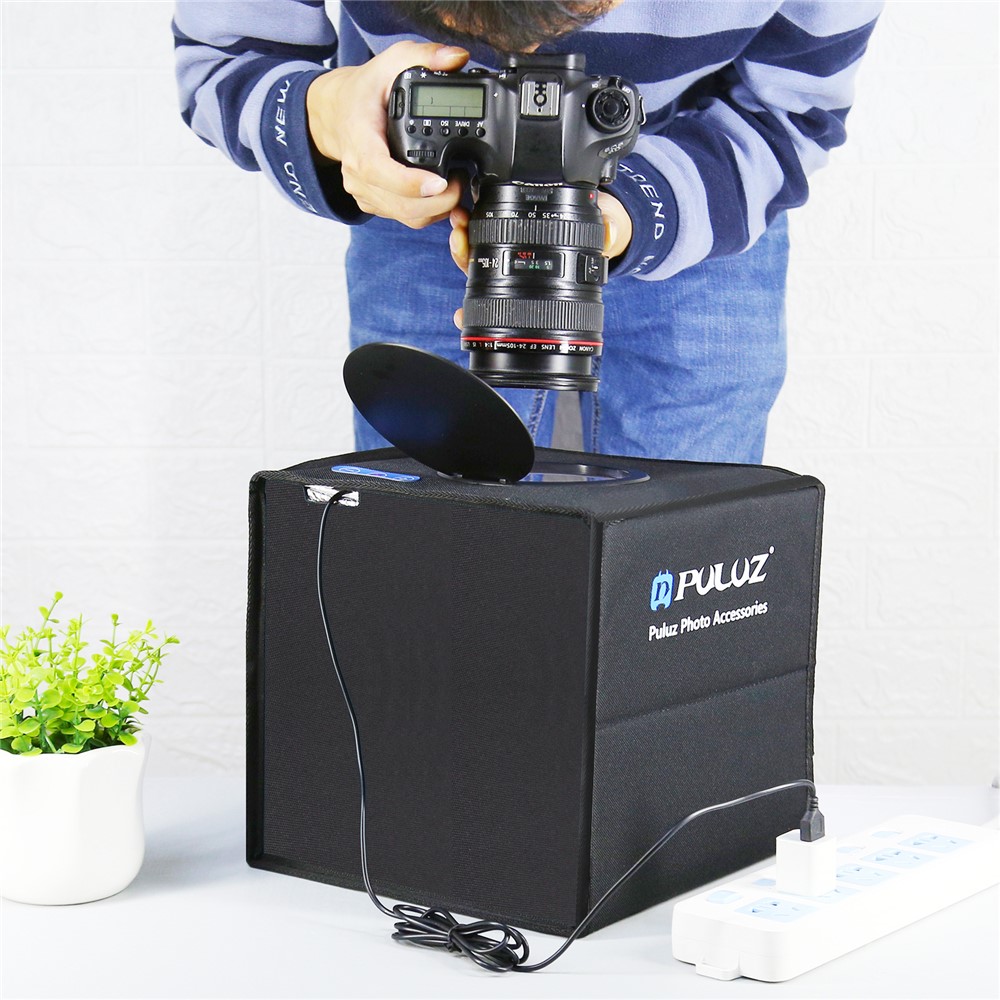 PULUZ PU5025 25cm Folding Portable Ring Light Photo Lighting Studio Shooting Tent Box-14