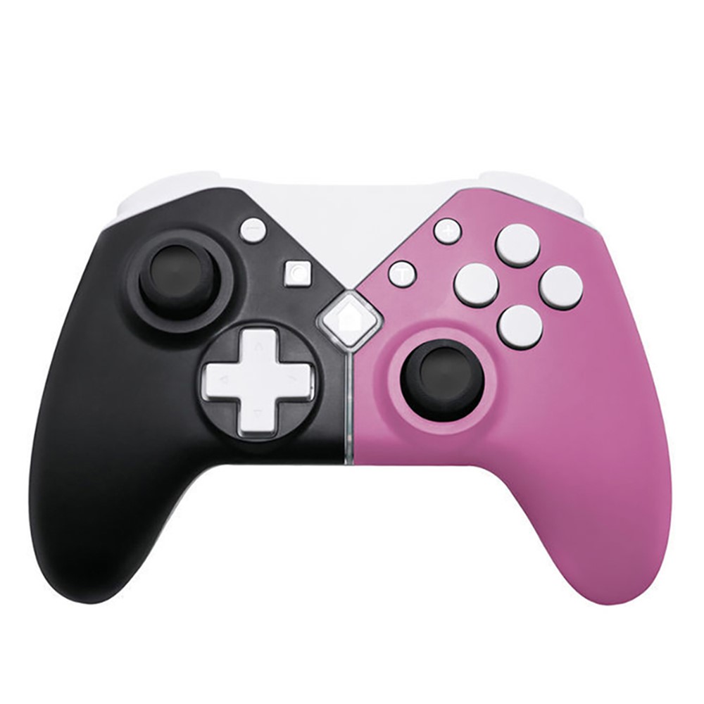 NS5 Wireless Bluetooth Gamepad Joystick Controller Support NFC for NS-Switch Console Pro - Black/Rose-1