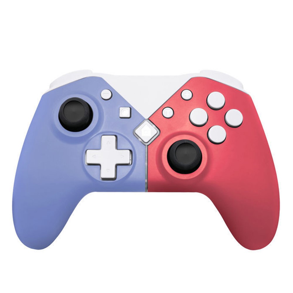 NS5 Wireless Bluetooth Gamepad Joystick Controller Support NFC for NS-Switch Console Pro - Blue/Red-1