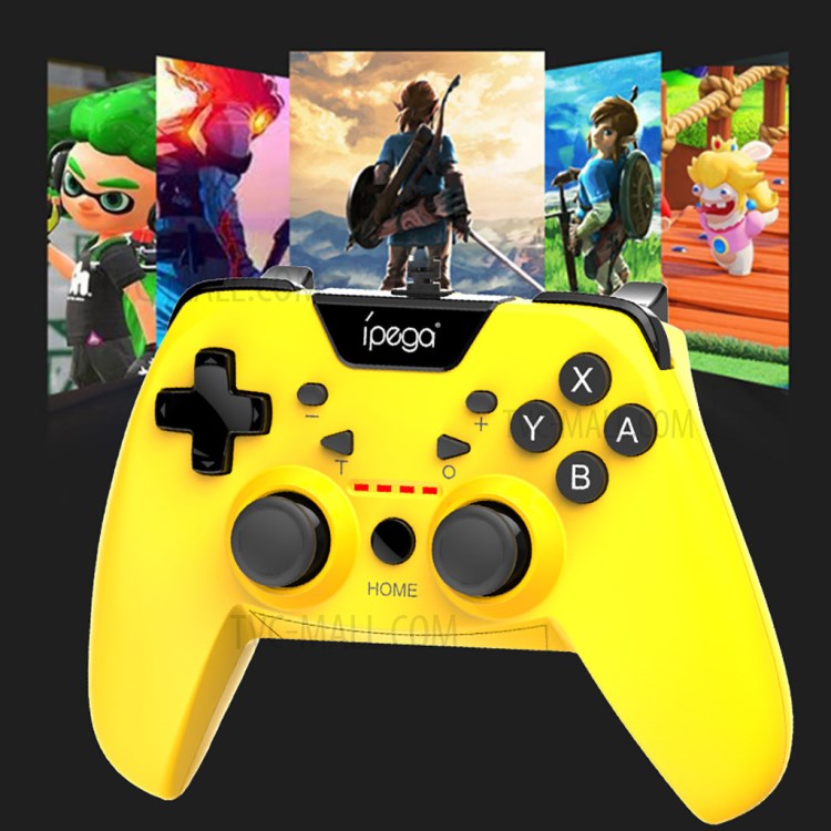 IPEGA PG-SW012 Wired Game Controller Dual-Vibration Turbo Gamepad for Nintendo Switch/PS3/PC/Android - Yellow-5