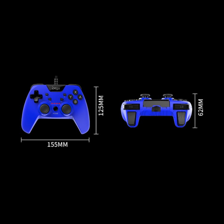 IPEGA PG-SW012 Wired Game Controller Dual-Vibration Turbo Gamepad for Nintendo Switch/PS3/PC/Android - Yellow-6