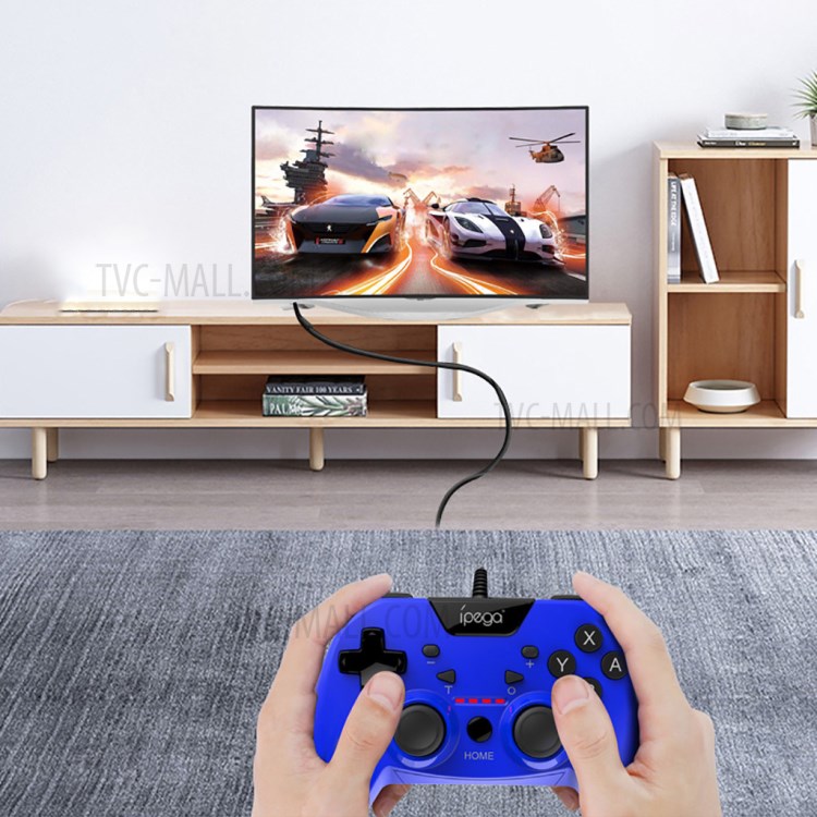 IPEGA PG-SW012 Wired Game Controller Dual-Vibration Turbo Gamepad for Nintendo Switch/PS3/PC/Android - Yellow-9