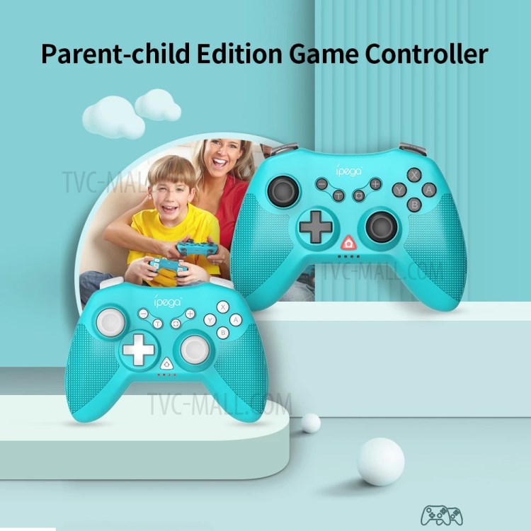 IPEGA PG-SW019 Parent-child Game Controller Bluetooth Wireless Vibrating Six-Axis Gamepads Set for Nintendo Switch Console/PS3/Android/PC - Blue-7