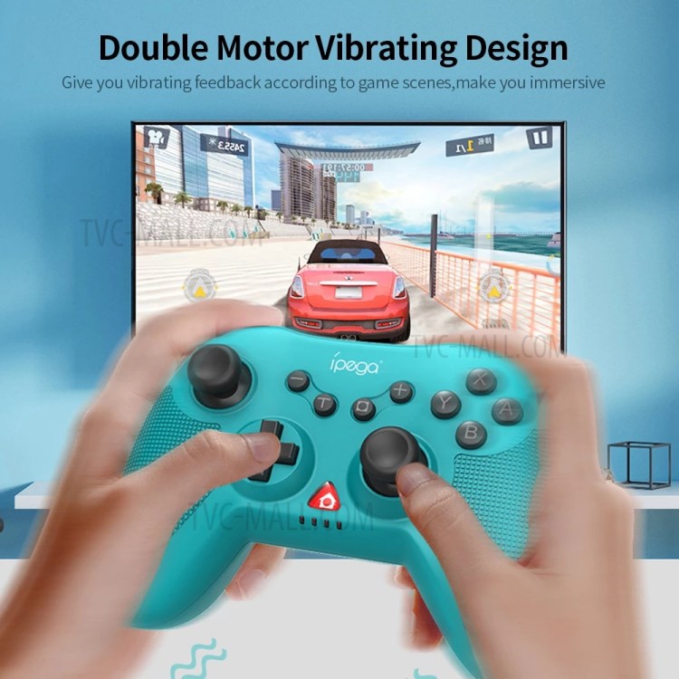 IPEGA PG-SW019 Parent-child Game Controller Bluetooth Wireless Vibrating Six-Axis Gamepads Set for Nintendo Switch Console/PS3/Android/PC - Blue-9