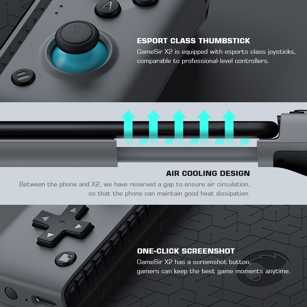 GAMESIR X2 Bluetooth Wireless Gamepad Game Controller for Android/iOS Mobile Phone-7