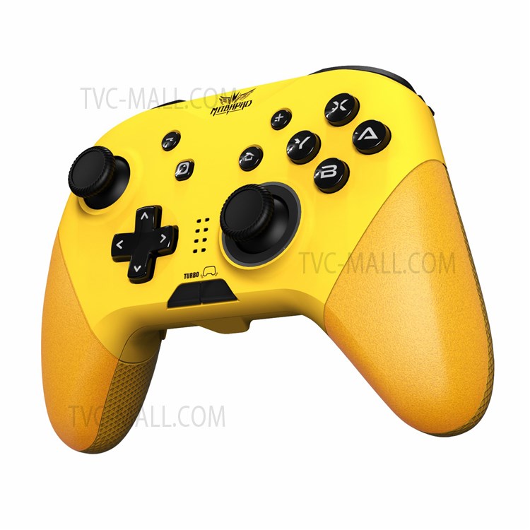 MOBAPAD M267 Wireless Joystick Gamepad Bluetooth Gaming Controller with Six-axis Vibration for Nintendo Switch/iPhone/iPad/PC - Yellow-3