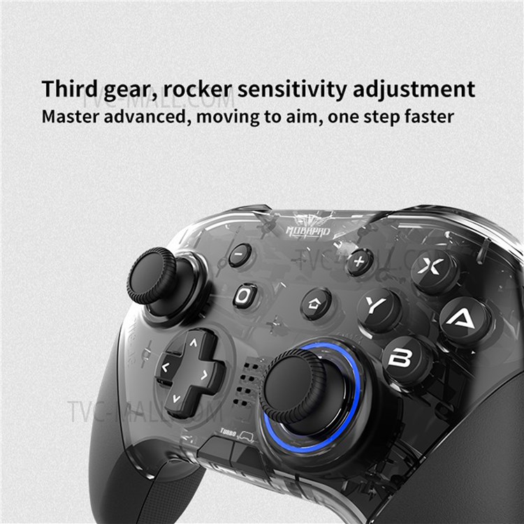MOBAPAD M267 Wireless Gaming Controller Vibration Joystick Gamepad for Nintendo Switch/iPhone/Tablets/PC - Black-4