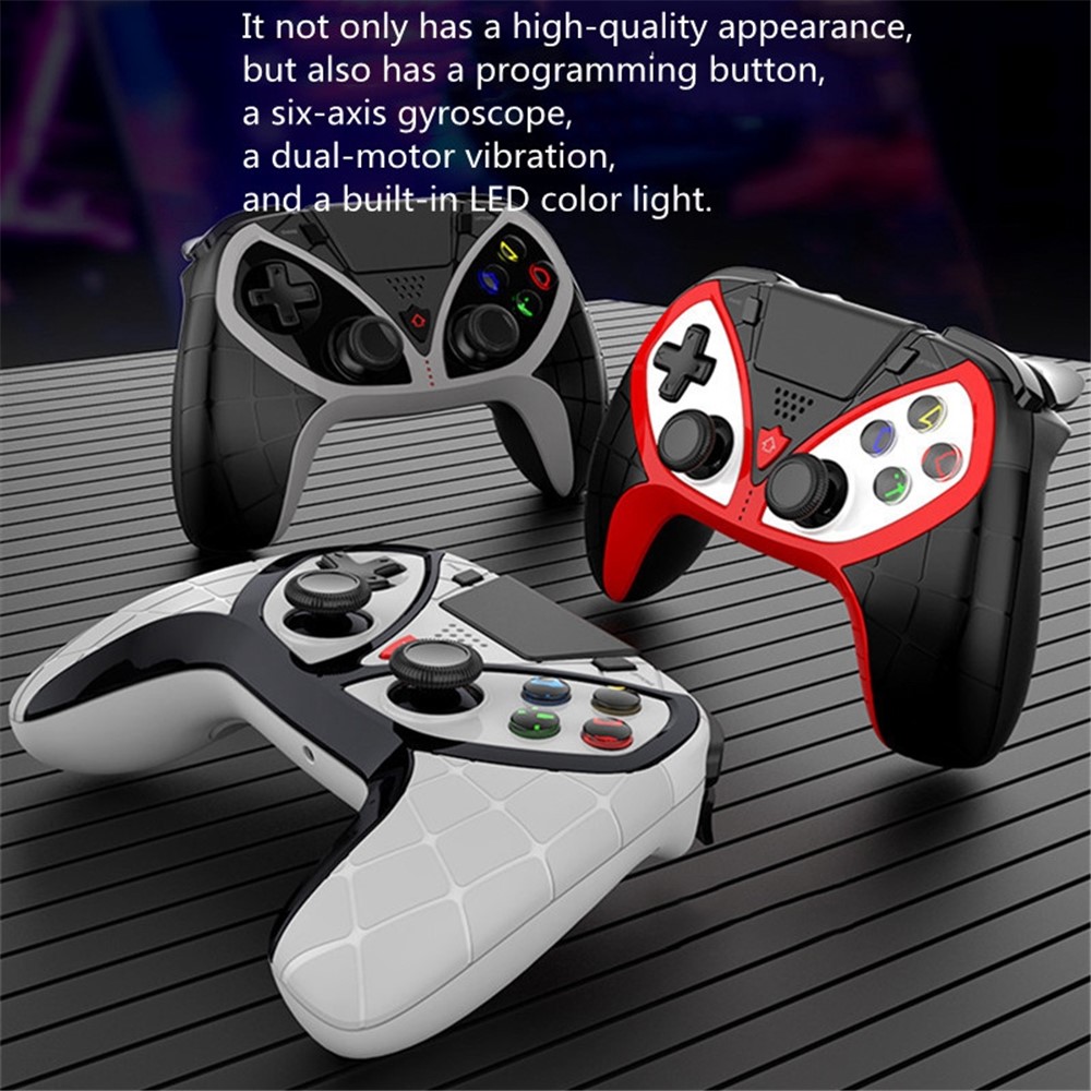 IPEGA PG-P4012 Controller for PS4 Wireless Gamepad with Dual Motor Vibration Function - Black / Red-10