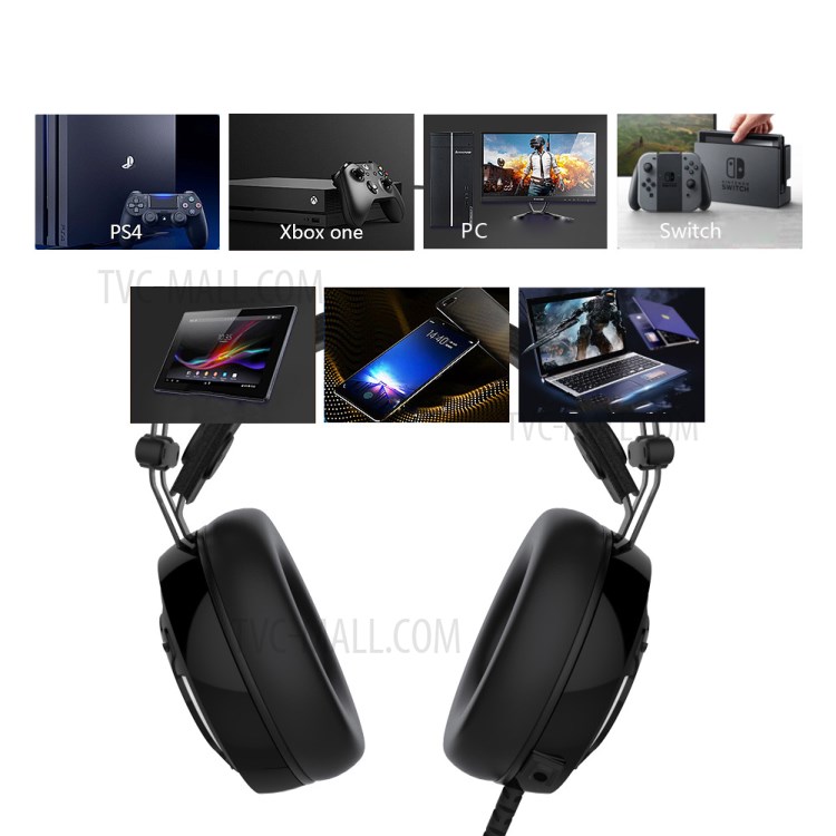 Gaming Wired Headset Headphone with Noise Cancelling Mic for PC Laptop Xbox One Switch PS4-5